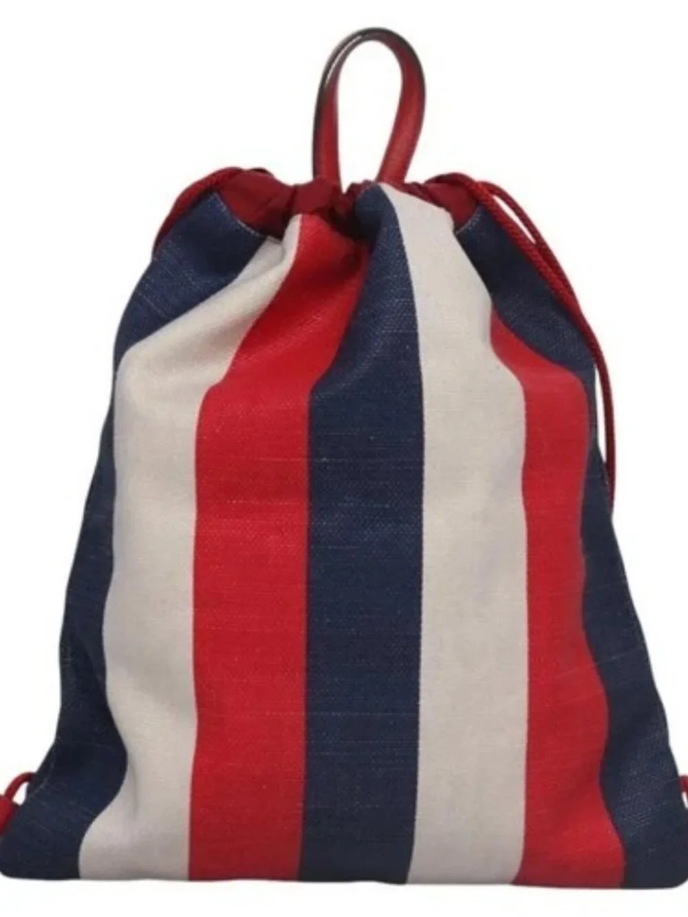 GUCCI Backpack Canvas Red Navy 473872 Auth BA150
